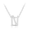 Initial Slider Necklace in Sterling Silver