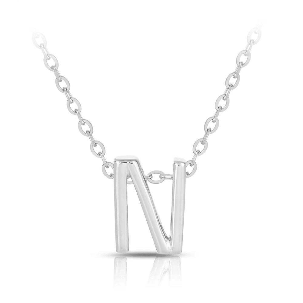 Initial Slider Necklace in Sterling Silver - Wallace Bishop