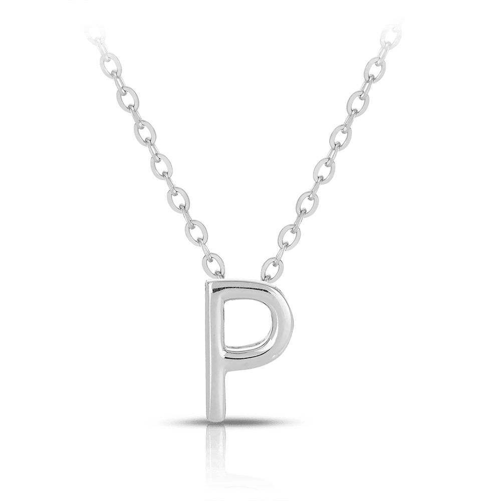 Initial Slider Necklace in Sterling Silver - Wallace Bishop