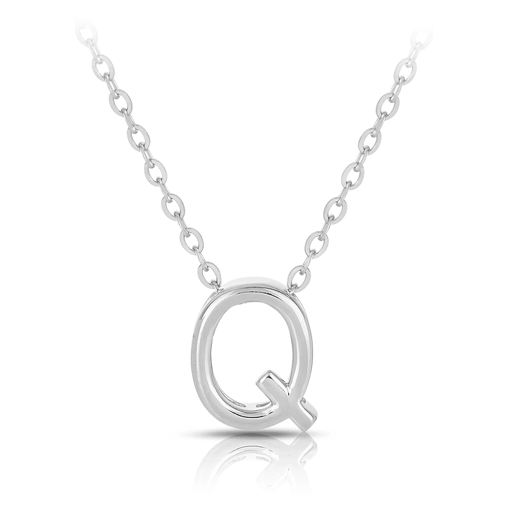 Initial Slider Necklace in Sterling Silver - Wallace Bishop