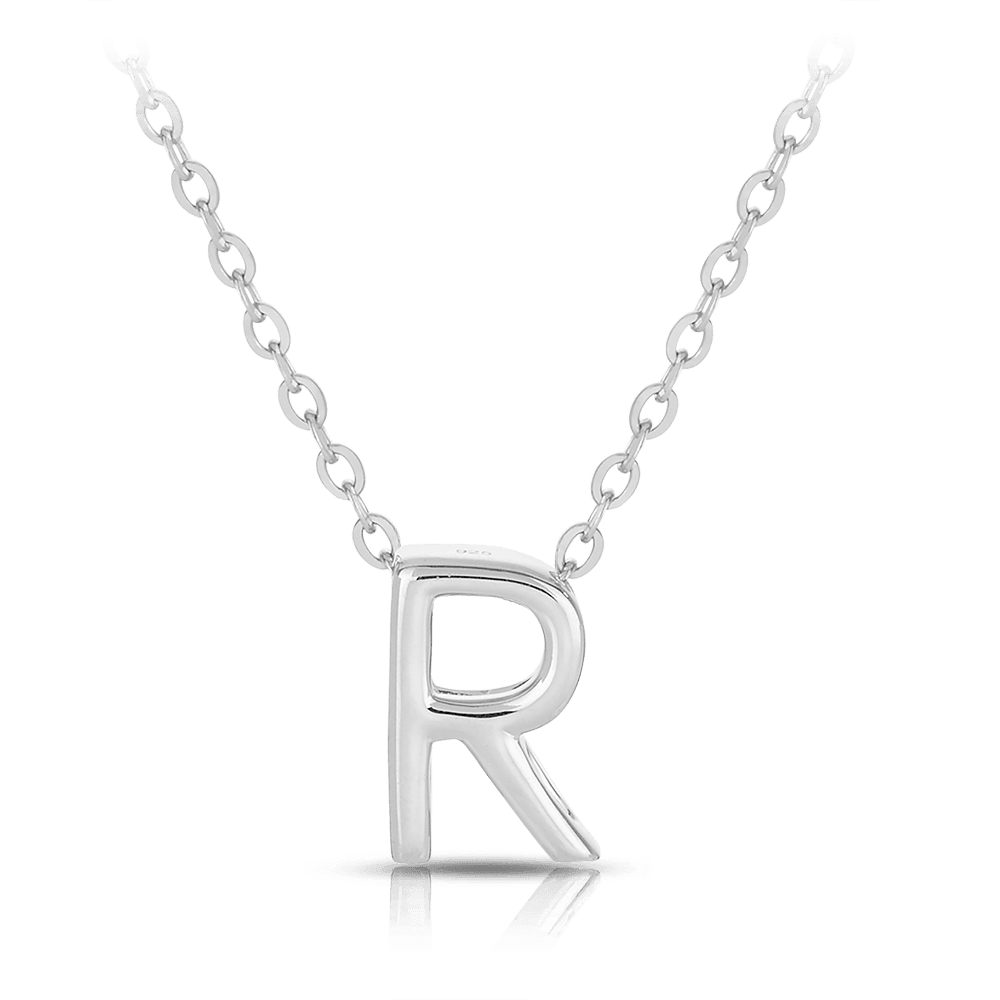 Initial Slider Necklace in Sterling Silver - Wallace Bishop
