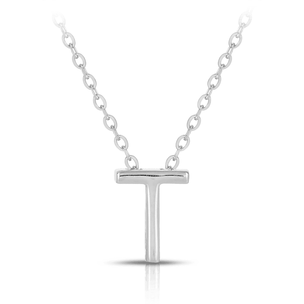 Initial Slider Necklace in Sterling Silver - Wallace Bishop