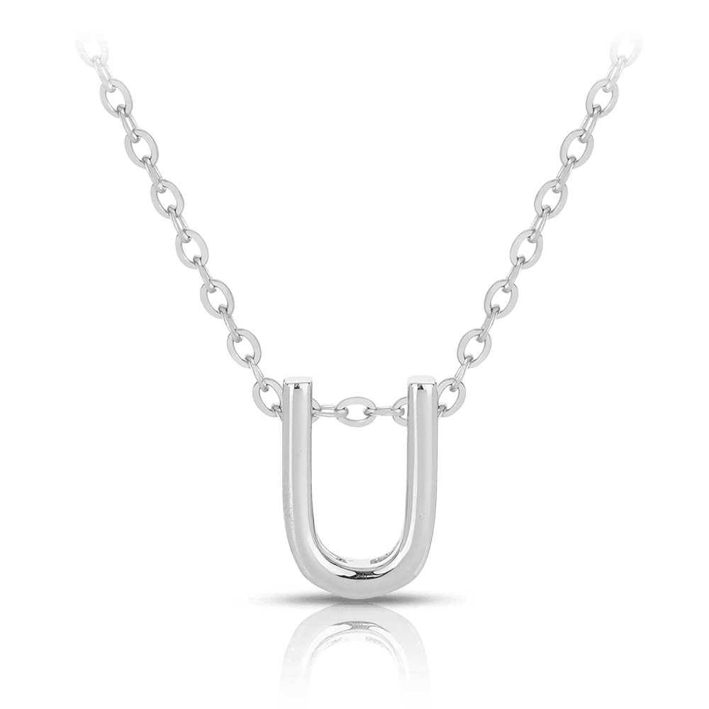 Initial Slider Necklace in Sterling Silver - Wallace Bishop