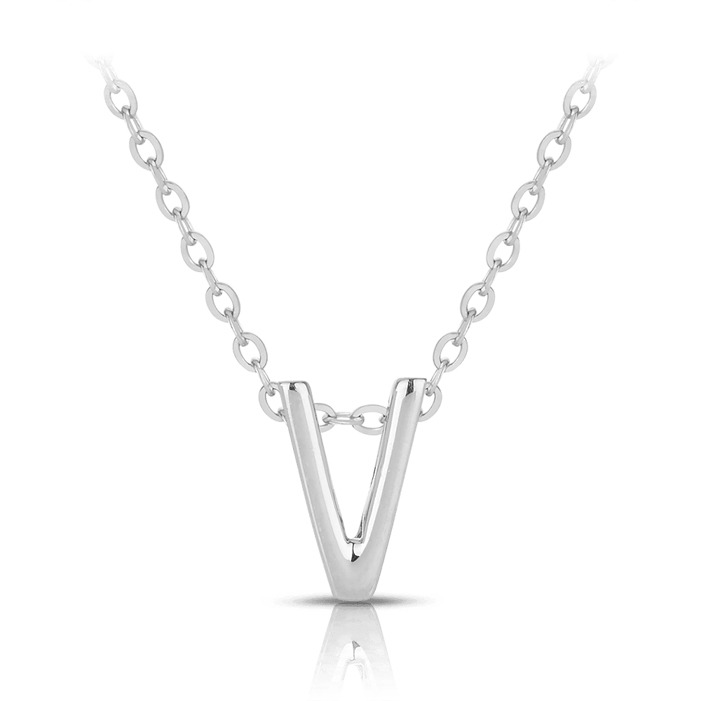 Initial Slider Necklace in Sterling Silver - Wallace Bishop