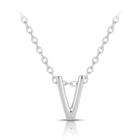 Initial Slider Necklace in Sterling Silver - Wallace Bishop