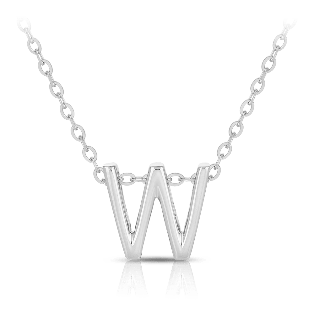 Initial Slider Necklace in Sterling Silver - Wallace Bishop