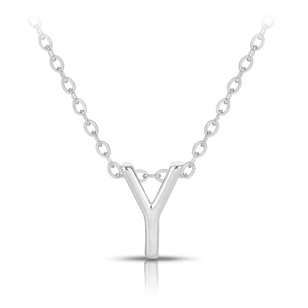 Initial Slider Necklace in Sterling Silver - Wallace Bishop