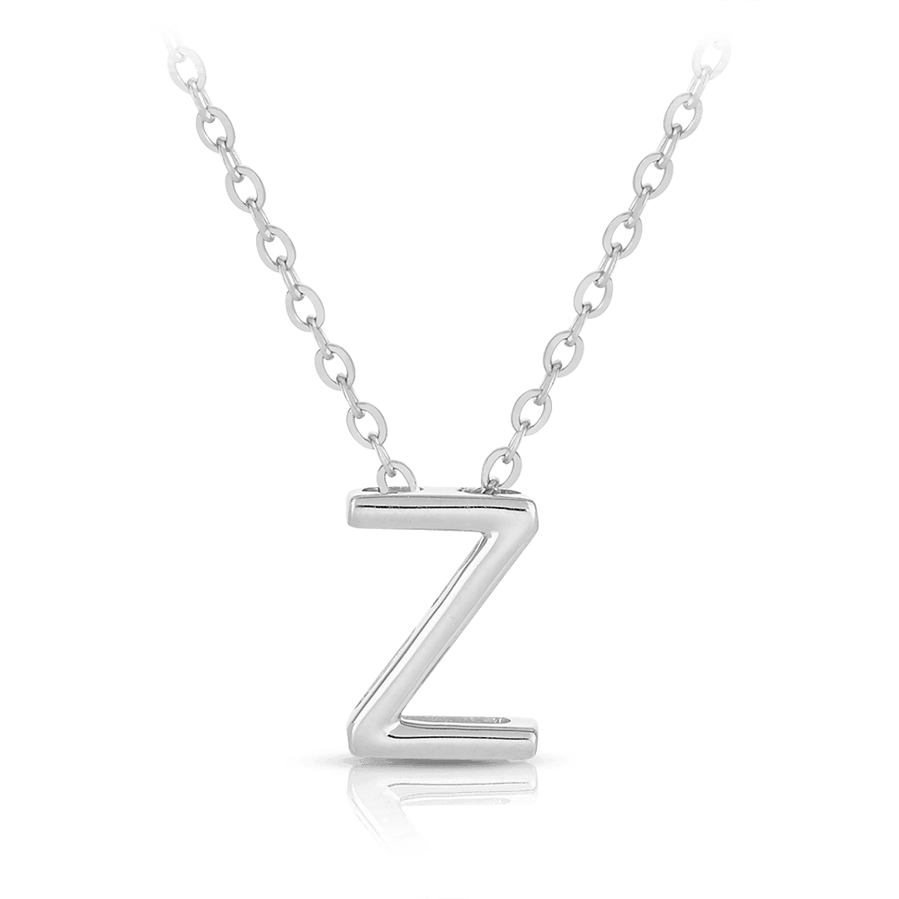 Initial Slider Necklace in Sterling Silver - Wallace Bishop