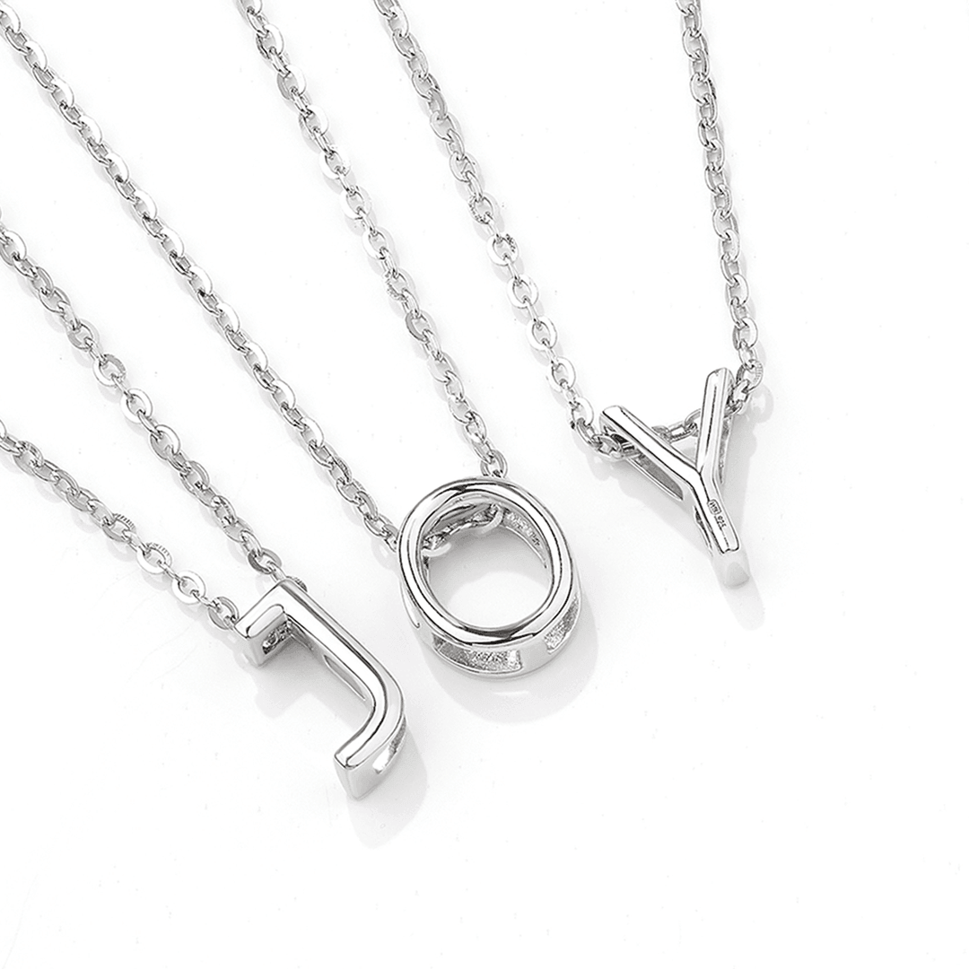 Initial Slider Necklace in Sterling Silver - Wallace Bishop