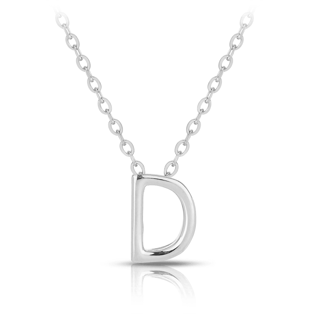 Initial Slider Necklace in Sterling Silver - Wallace Bishop