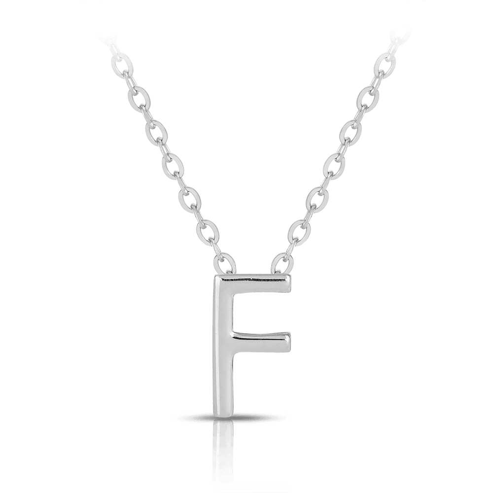 Initial Slider Necklace in Sterling Silver - Wallace Bishop