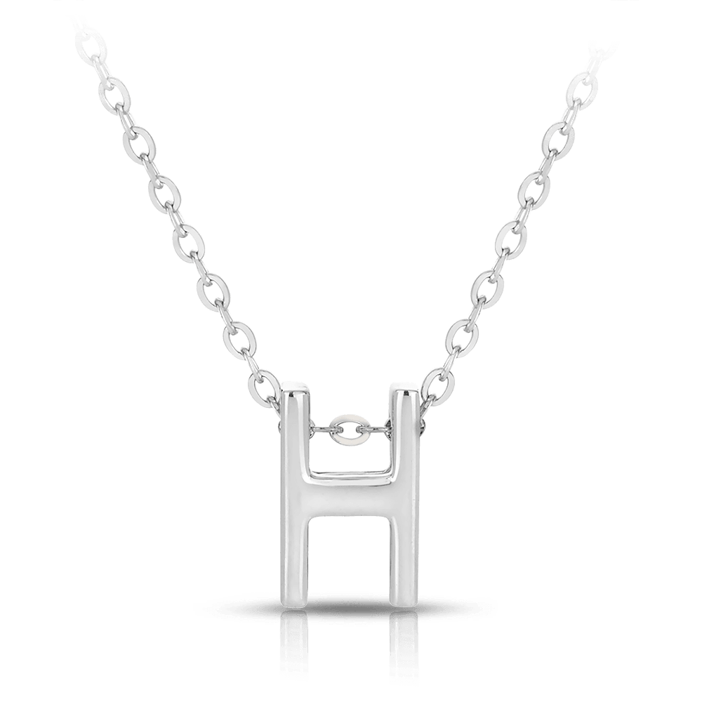 Initial Slider Necklace in Sterling Silver - Wallace Bishop