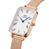 Daniel Wellington Quadro Roman Numerals 20x26 Melrose RG White Watch
