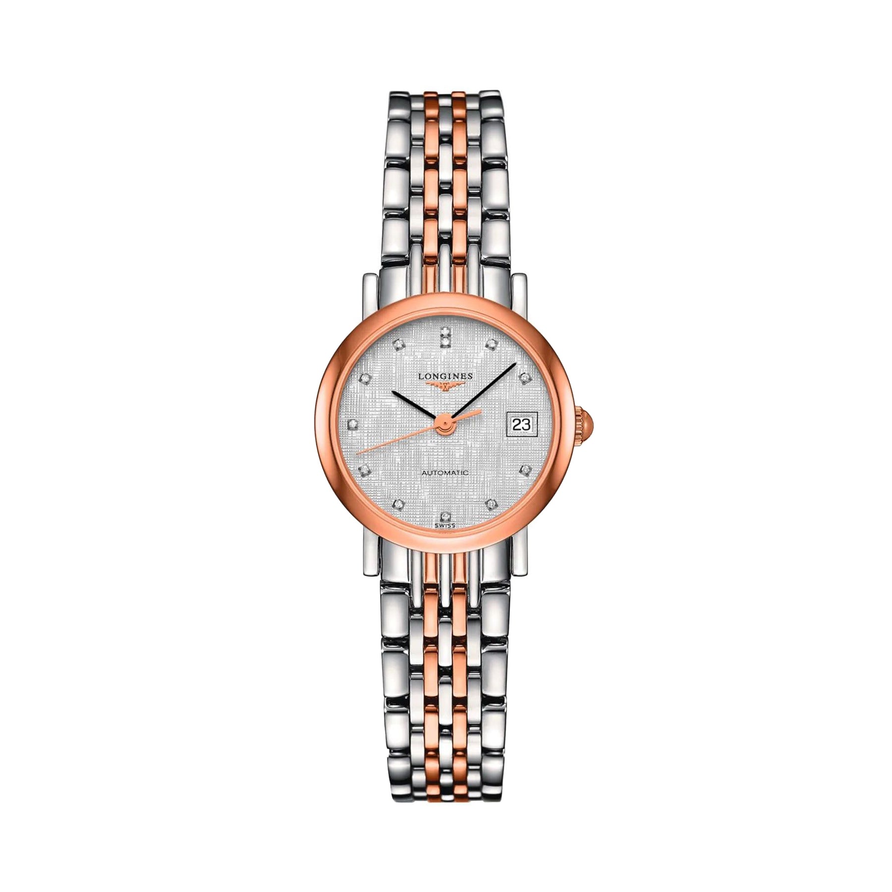 Longines Elegant Collection 26mm Diamond Dial Automatic Watch L4.309.5.77.7
