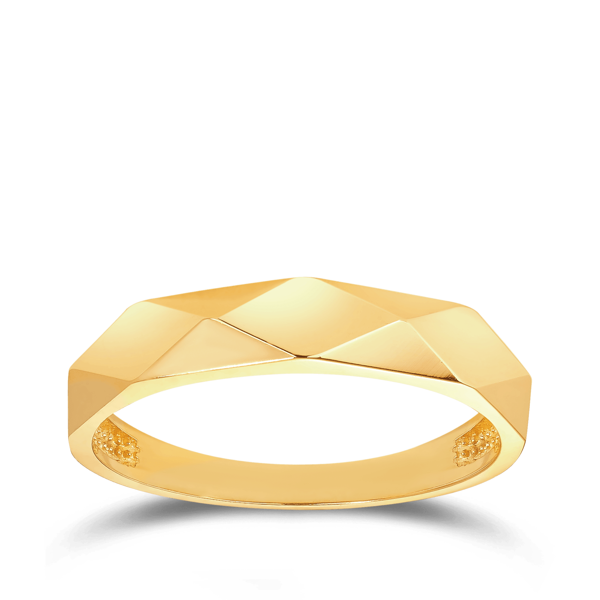 Large Geometric Ring in 9ct Yellow Gold