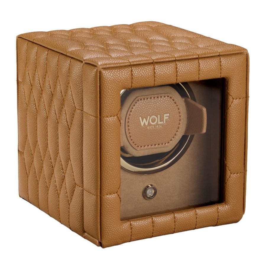 WOLF Lauren Single Watch Winder Tan 342107