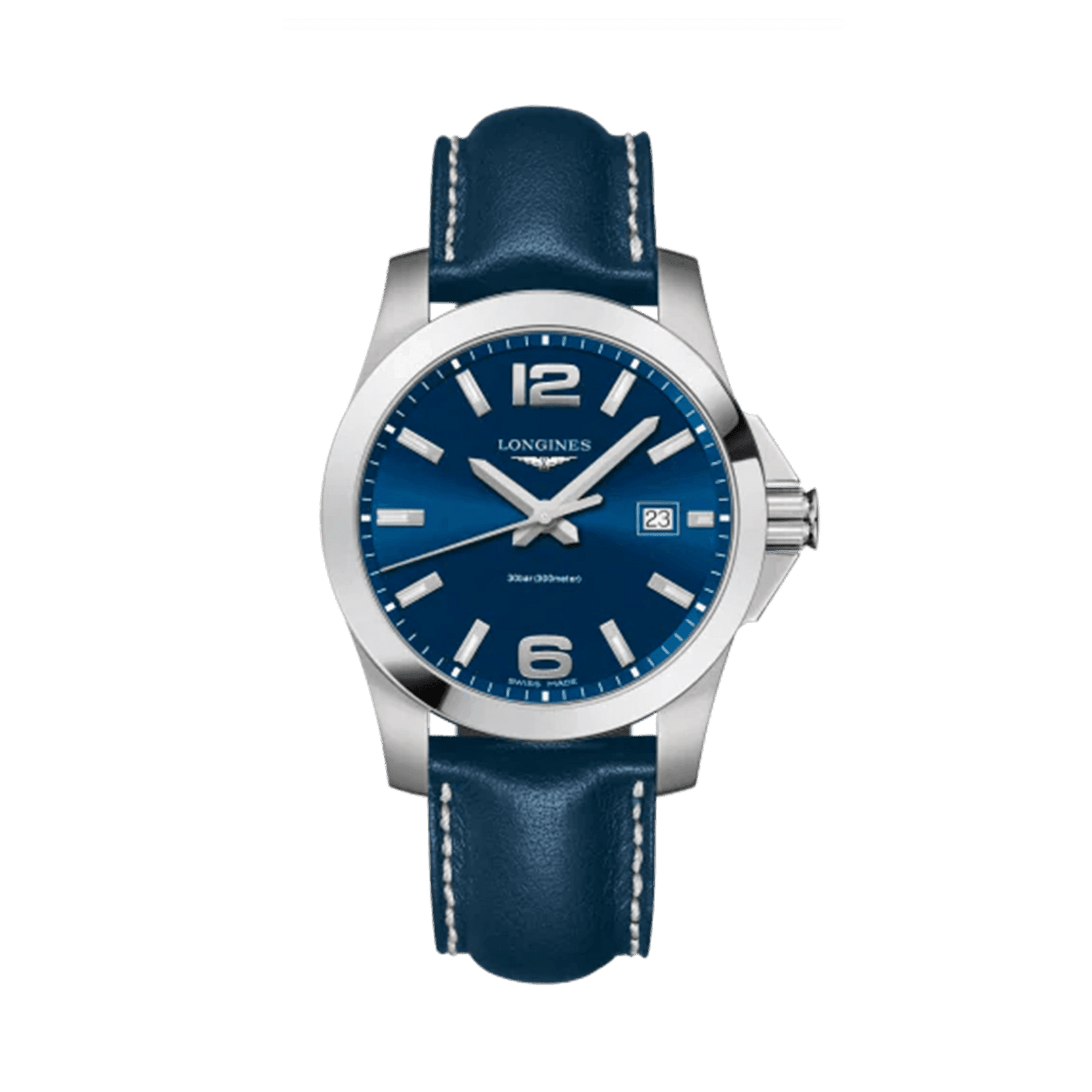 Longines Conquest Men's 41mm Stainless Steel Quartz Watch L3.759.4.96.0 - Wallace Bishop