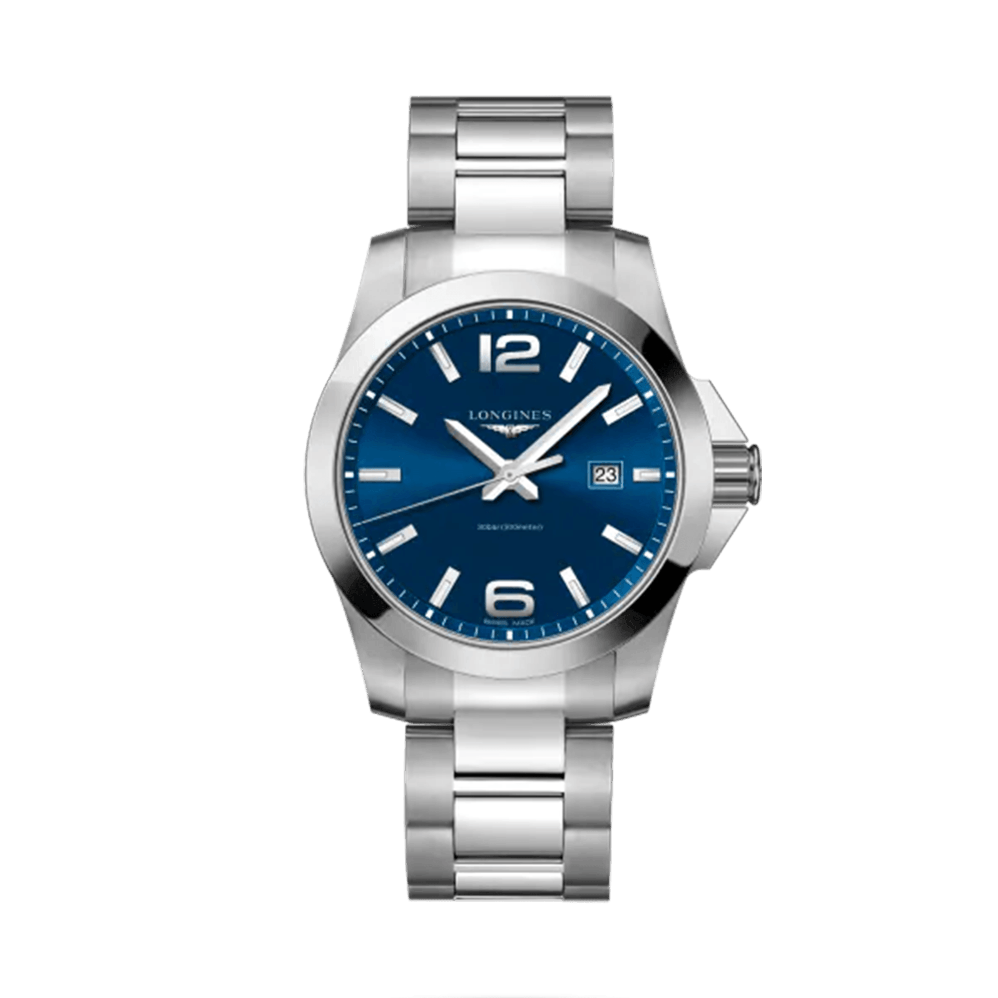 Longines Conquest Men's 43mm Stainless Steel Quartz Watch L3.760.4.96.6 - Wallace Bishop