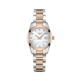 Longines Conquest Women's 29.50mm Stainless Steel & Rose IP Quartz Watch L2.286.3.87.7