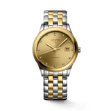 Longines Flagship Men's 38.5mm Stainless Steel & Yellow Plated Two-Tone Automatic Watch L4.974.3.37.7 - Wallace Bishop