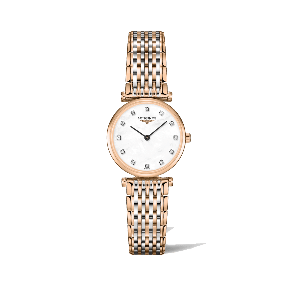 Longines La Grande Classique Women's 24mm Stainless Steel & 18ct Rose Gold Quartz Watch L4.209.1.97.7