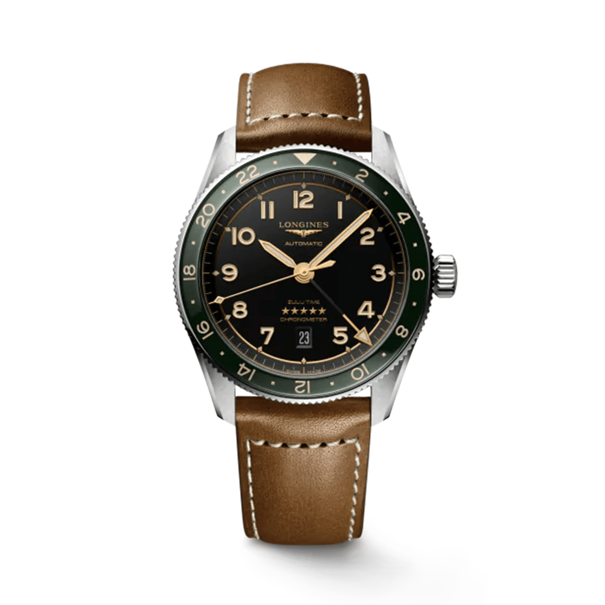 Longines Spirit Zulu Men's 42mm Stainless Steel Automatic GMT L3.812.4.63.2