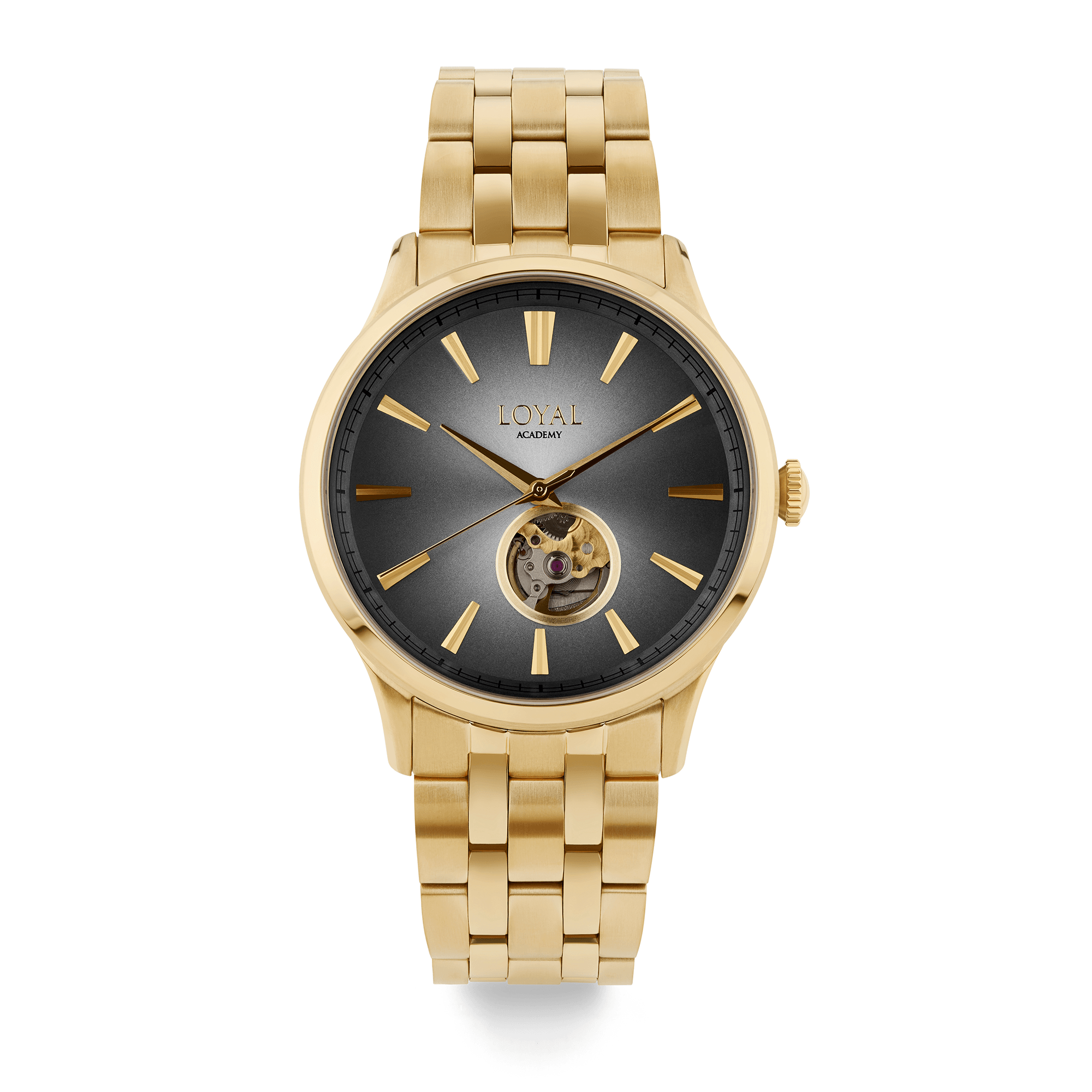 Loyal Academy Men's 42.20mm Gold Plated Automatic Watch