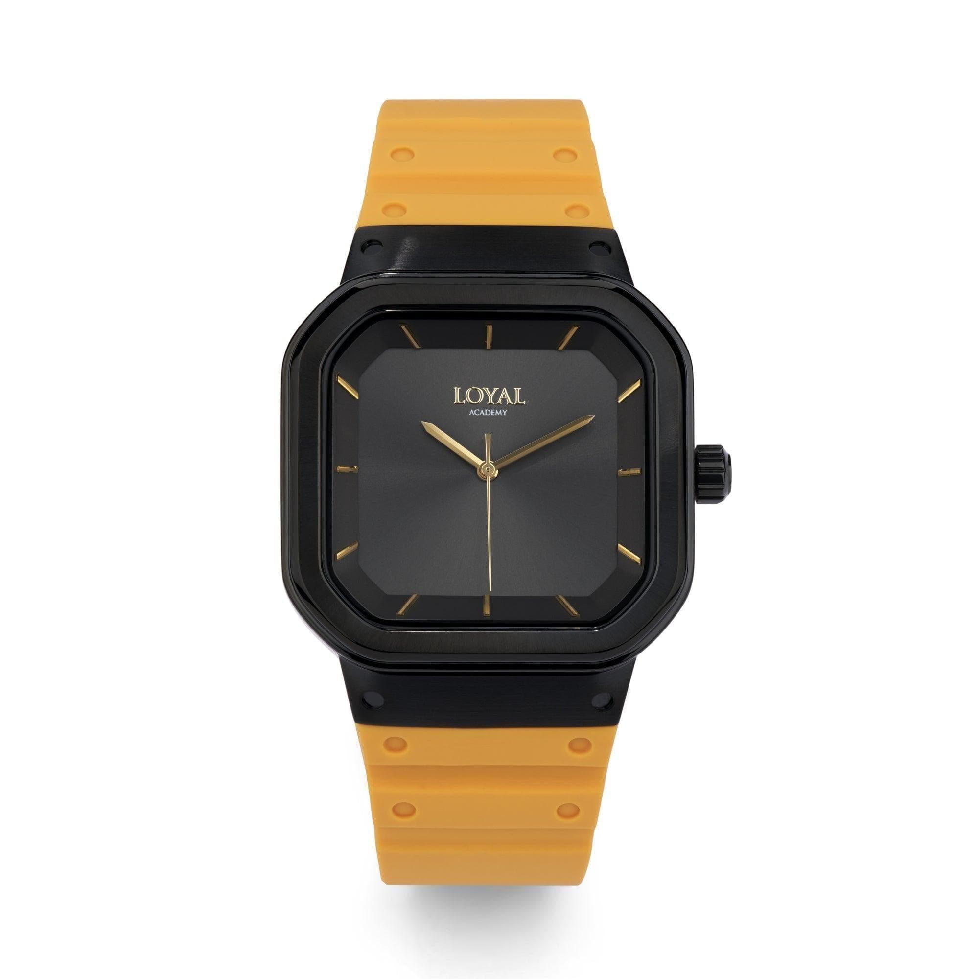 Loyal Academy Unisex 37.5mm Black & Steel Quartz Watch