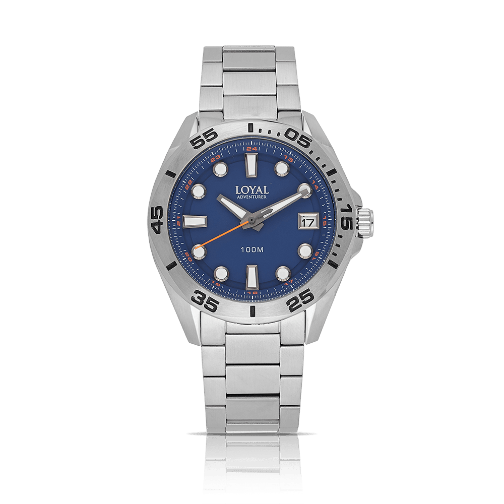 Loyal Men's Adventurer Stainless Steel Quartz Sport Watch Blue Dial - Wallace Bishop