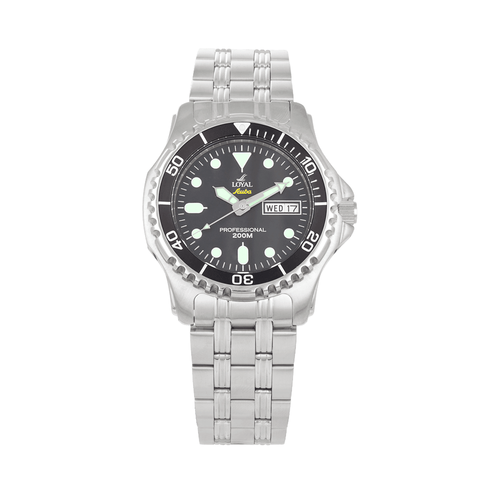 Loyal Scuba Men's Stainless Steel Quartz Watch