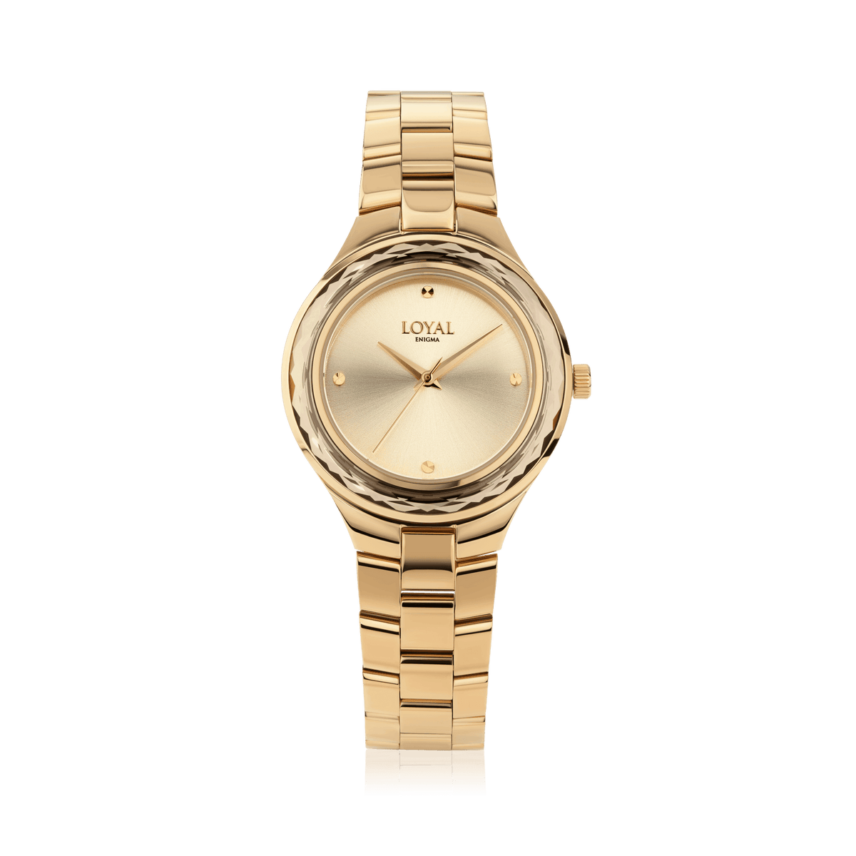 Loyal Women's Enigma Gold PVD Quartz Dress Watch Champagne Dial - Wallace Bishop