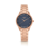 Loyal Women's Enigma Rose PVD Quartz Dress Watch Blue Dial - Wallace Bishop