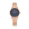 Loyal Women's Enigma Rose PVD Quartz Dress Watch Blue Dial