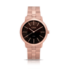 Loyal Women's Enigma Rose PVD Quartz Dress Watch Grey Dial