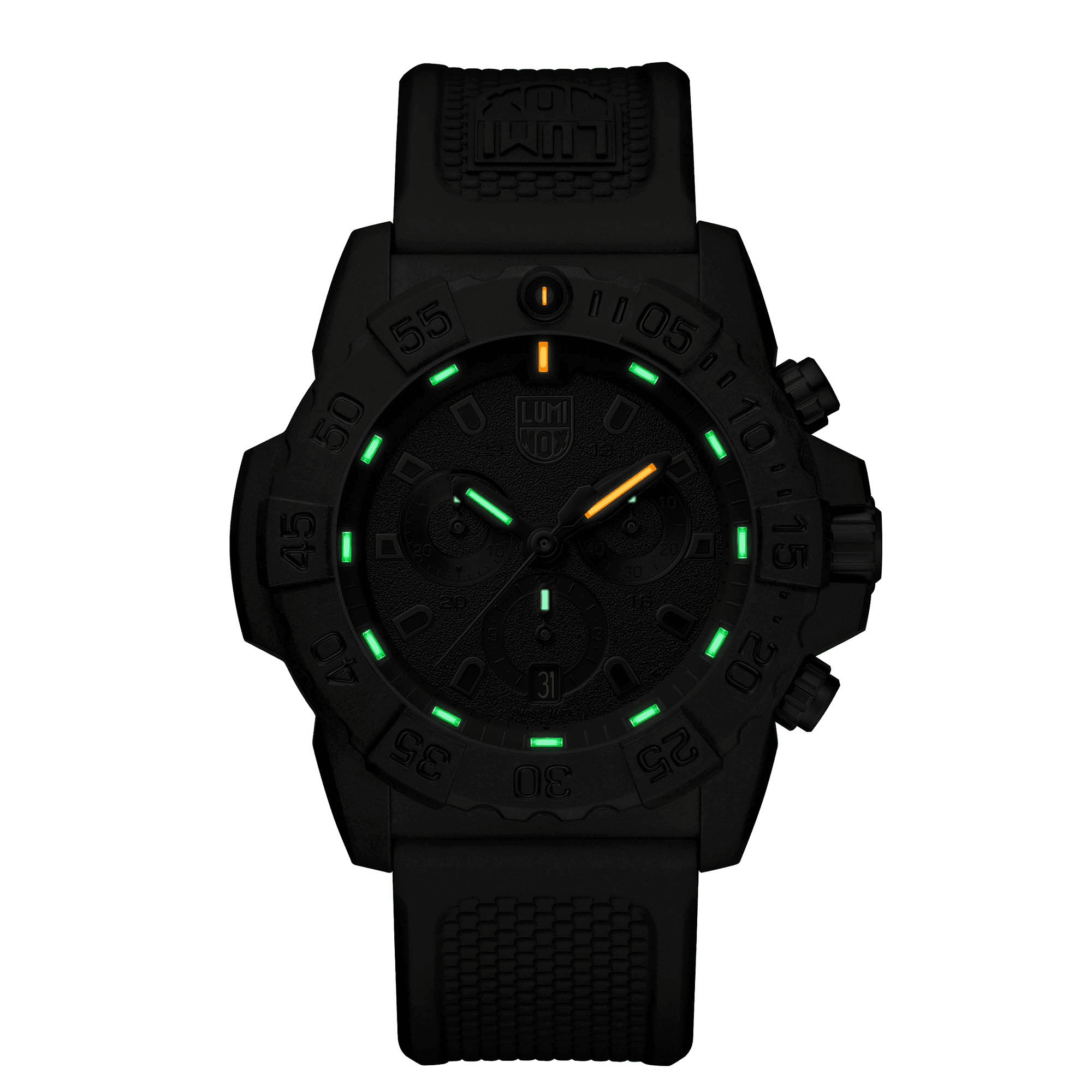Luminox Men's 45mm Black PVD Quartz Chronograph Watch XS.3581.BO