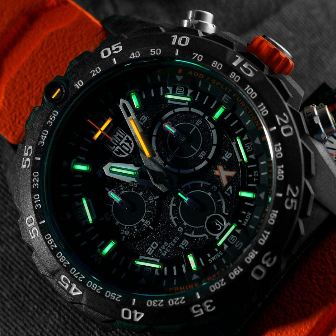 Luminox Men's Black PVD Quartz Chronograph Sport Watch Black Dial