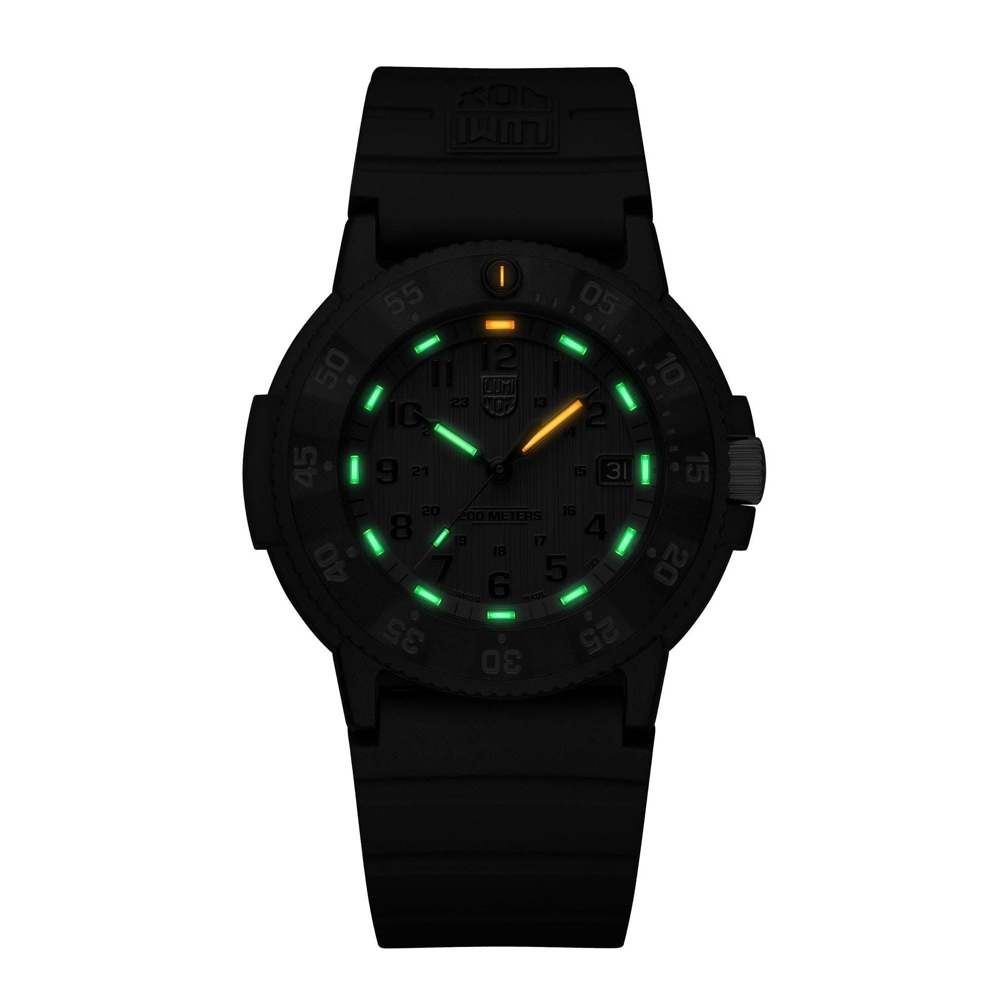 Luminox Men's Black PVD Quartz Sport Watch Black Dial