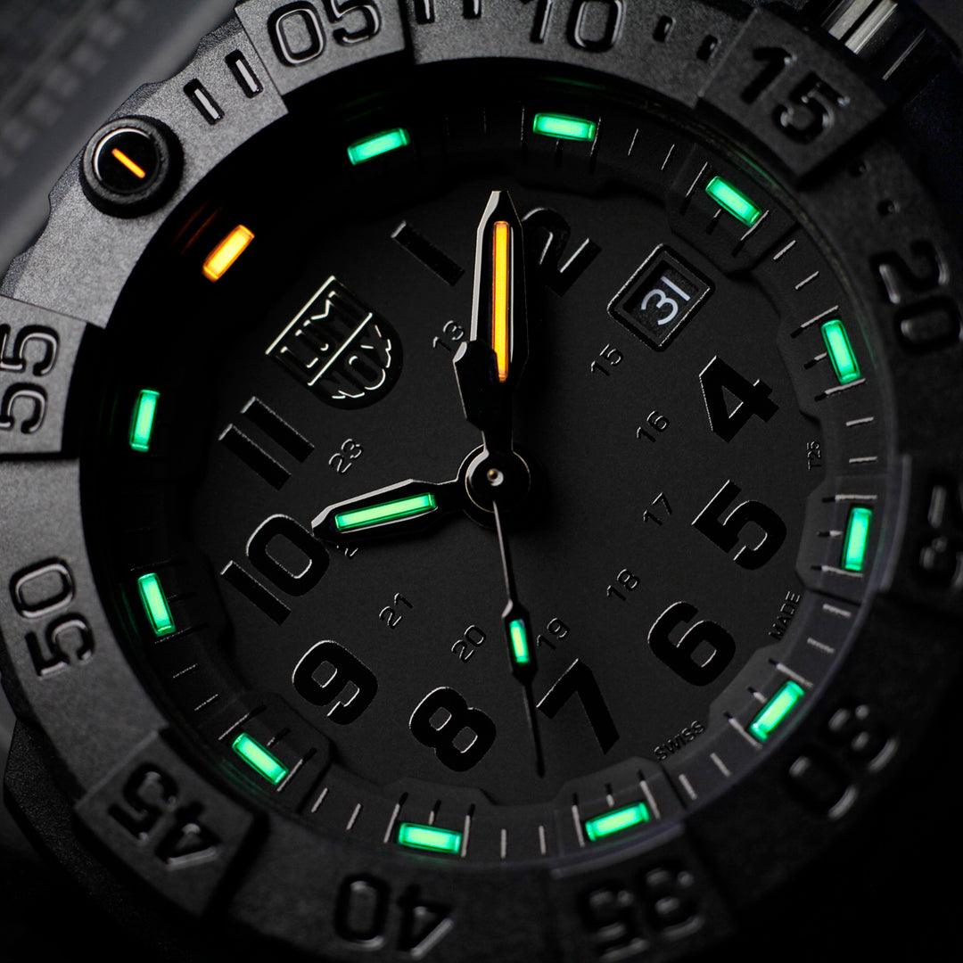 Luminox Men's Black PVD Quartz Sport Watch Black Dial