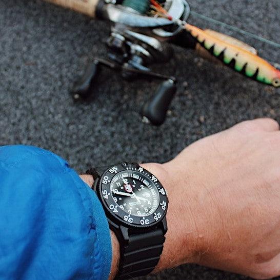Luminox Men's Black PVD Quartz Sport Watch Black Dial