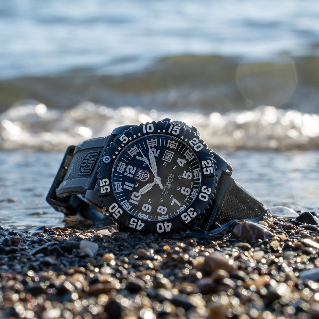 Luminox Men's Black PVD Quartz Sport Watch Black Dial