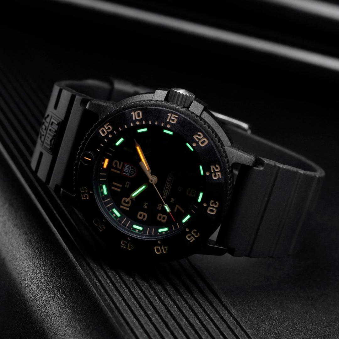 Luminox Men's Black PVD Quartz Sport Watch Black Dial