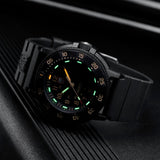 Luminox Men's Black PVD Quartz Sport Watch Black Dial