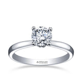 Maple Leaf Diamonds Circle of Love Round Brilliant Cut Solitaire Diamond Engagement Ring set in 18ct White Gold - Wallace Bishop
