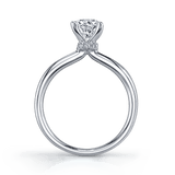 Maple Leaf Diamonds Circle of Love Round Brilliant Cut Solitaire Diamond Engagement Ring set in 18ct White Gold - Wallace Bishop