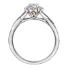 Maple Leaf Diamonds™ Love Letters Round Brilliant Cut Diamond Halo Engagement Ring in 18ct White Gold - Wallace Bishop