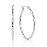 Medium Twist Hoops in Sterling Silver - Wallace Bishop