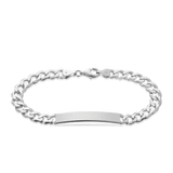 20cm Men's ID Bracelet in Sterling Silver