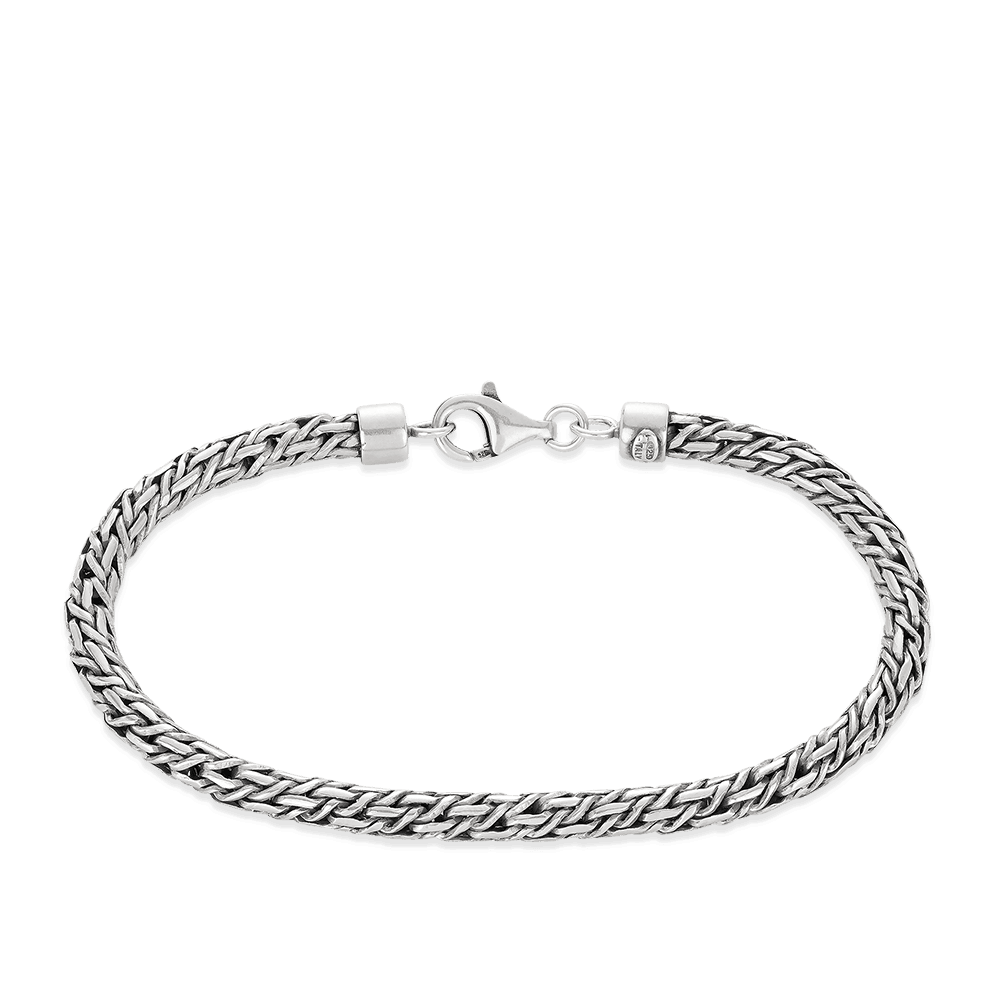 Men's 22cm Polished Bracelet in Sterling Silver - Wallace Bishop