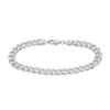 Men's Curb Link Bracelet in Sterling Silver