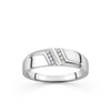 Men's 0.05ct TW Diamond Band in Sterling Silver